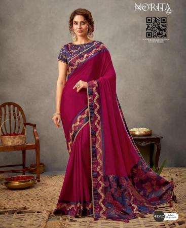 Picture of Pretty Magenta Fashion Saree