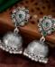 Picture of Pretty Silver & Green Earrings