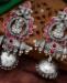 Picture of Radiant Silver & Red Earrings