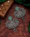 Picture of Bewitching Silver & Green Earrings