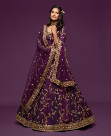 Picture of Gorgeous Purple Lehenga Choli