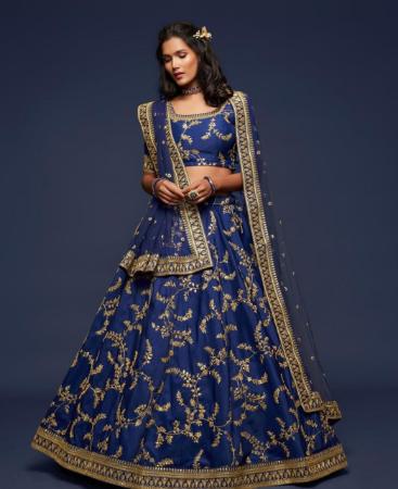 Picture of Pleasing Blue Lehenga Choli