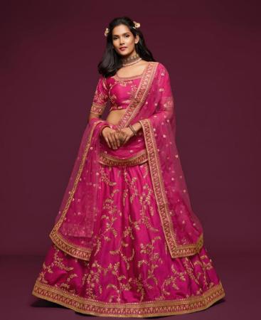 Picture of Well Formed Pink Lehenga Choli