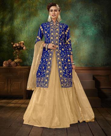 Picture of Splendid Royal Blue Designer Salwar Kameez