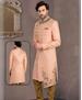 Picture of Statuesque Light Peach Indo Western