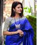 Picture of Amazing Royal Blue Casual Saree