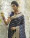 Picture of Pretty Nevy Blue Silk Saree