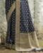 Picture of Pretty Nevy Blue Silk Saree