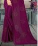 Picture of Magnificent Wine Designer Saree