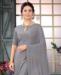 Picture of Well Formed Grey Designer Saree