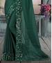 Picture of Amazing Botel Green Silk Saree