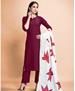 Picture of Classy Wine Readymade Salwar Kameez