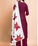 Picture of Classy Wine Readymade Salwar Kameez