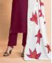 Picture of Classy Wine Readymade Salwar Kameez