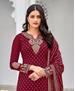 Picture of Elegant Maroon Straight Cut Salwar Kameez