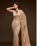 Picture of Pleasing Beige Georgette Saree