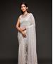 Picture of Ravishing Pearl White Georgette Saree