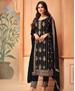 Picture of Splendid Black Straight Cut Salwar Kameez