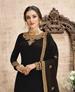 Picture of Graceful Black Straight Cut Salwar Kameez