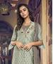 Picture of Pretty Blue Straight Cut Salwar Kameez