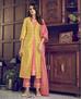 Picture of Fascinating Mustard Straight Cut Salwar Kameez