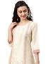 Picture of Resplendent Cream Kurtis & Tunic