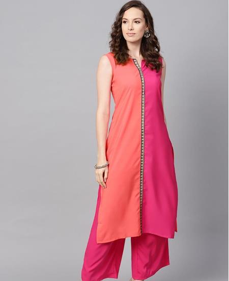 Picture of Marvelous Gajari+pink Kurtis & Tunic