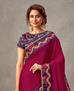 Picture of Pretty Magenta Fashion Saree