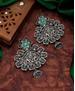 Picture of Bewitching Silver & Green Earrings