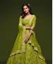 Picture of Nice Neon Green Lehenga Choli