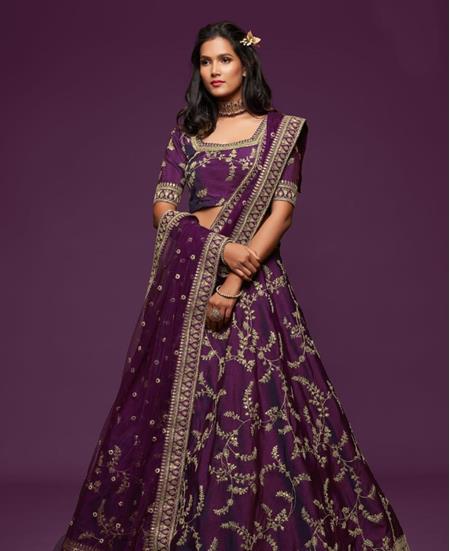 Picture of Grand Purple Lehenga Choli