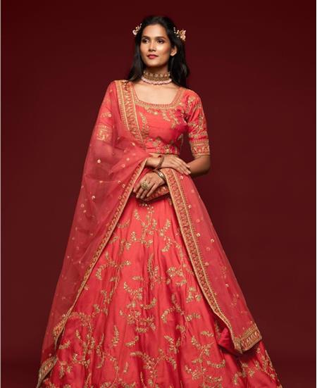 Picture of Statuesque Gajari Lehenga Choli