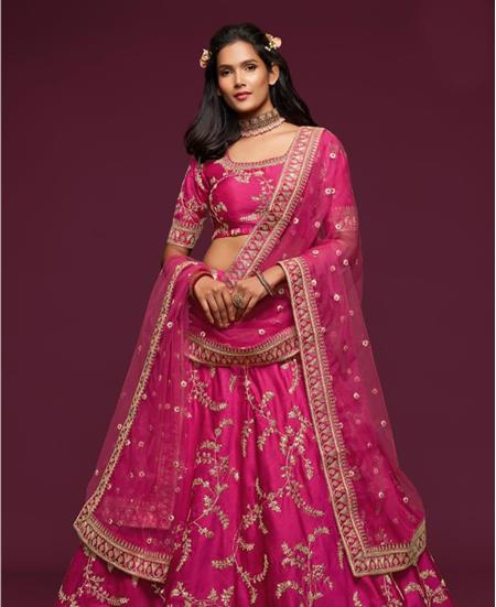 Picture of Splendid Pink Lehenga Choli