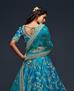 Picture of Enticing Teal Blue Lehenga Choli