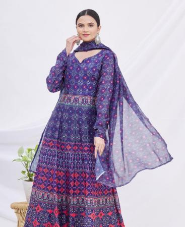 Picture of Nice Blue Readymade Salwar Kameez