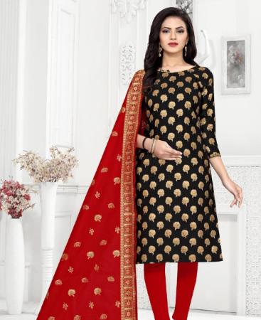 Picture of Marvelous Black Straight Cut Salwar Kameez