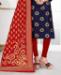 Picture of Nice Blue Straight Cut Salwar Kameez