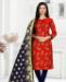 Picture of Delightful Red Straight Cut Salwar Kameez