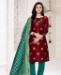 Picture of Pleasing Maroon Straight Cut Salwar Kameez