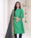 Picture of Pleasing Sea Green Straight Cut Salwar Kameez