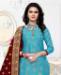 Picture of Grand Sky Blue Straight Cut Salwar Kameez