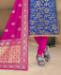 Picture of Beautiful Blue Straight Cut Salwar Kameez