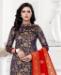 Picture of Bewitching Navy Blue Straight Cut Salwar Kameez