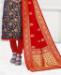 Picture of Bewitching Navy Blue Straight Cut Salwar Kameez