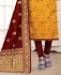 Picture of Delightful Yellow Straight Cut Salwar Kameez