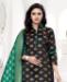 Picture of Sightly Black Straight Cut Salwar Kameez