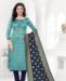 Picture of Stunning Sky Blue Straight Cut Salwar Kameez