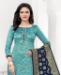 Picture of Stunning Sky Blue Straight Cut Salwar Kameez