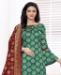 Picture of Stunning Green Straight Cut Salwar Kameez