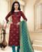 Picture of Exquisite Maroon Straight Cut Salwar Kameez